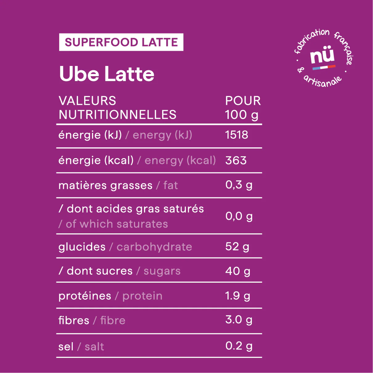 Ube Latte - Nümorning (en précommande)