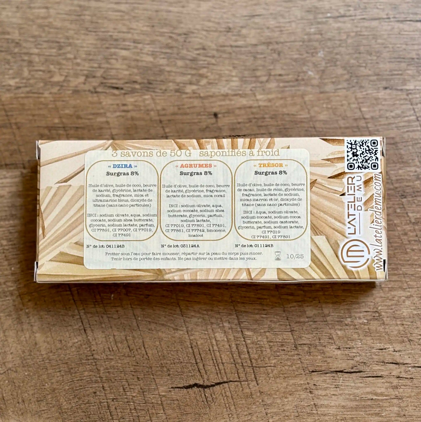 Coffret Savons Dzira, Agrumes & Trésor