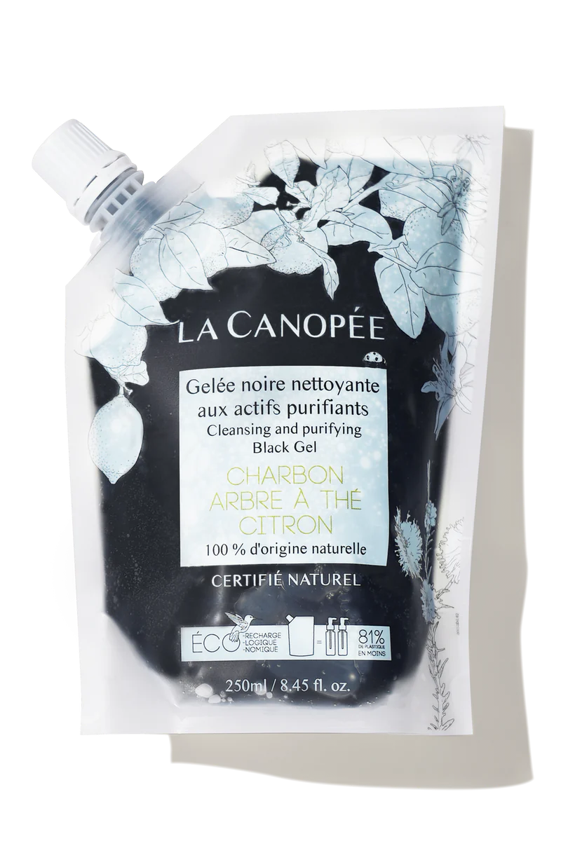 Gelée noire nettoyante aux actifs purifiants - La Canopée
