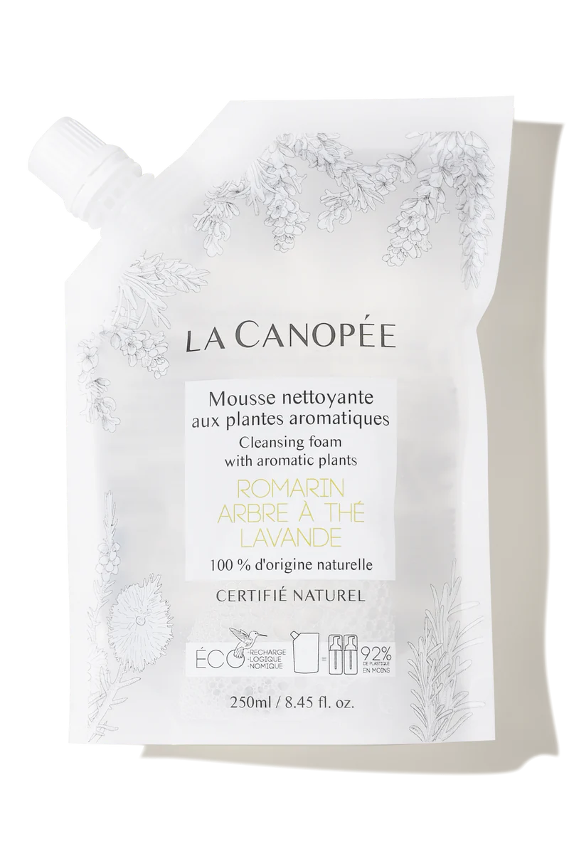 Mousse nettoyante aux plantes aromatiques - La Canopée