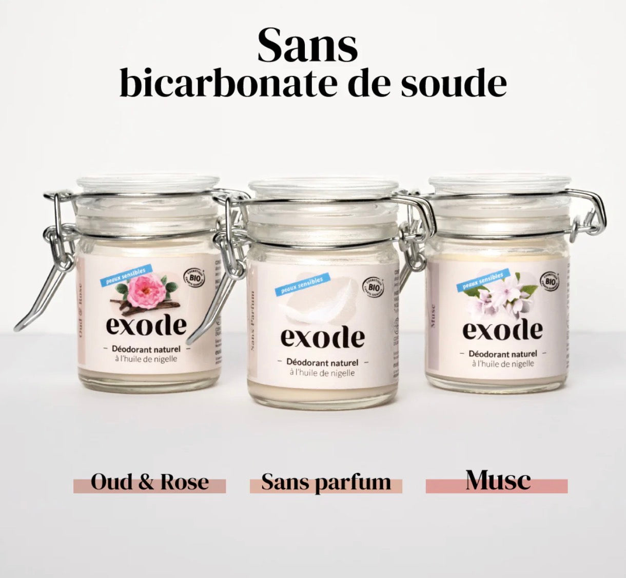 Déodorant Naturel Peaux Sensibles Musc - Exode (nouveauté)