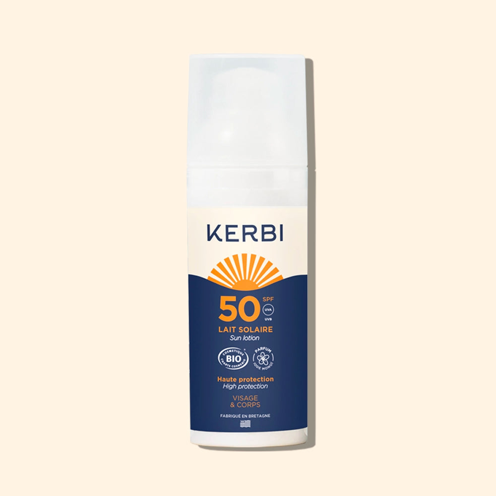 Lait solaire SPF 50 - Kerbi