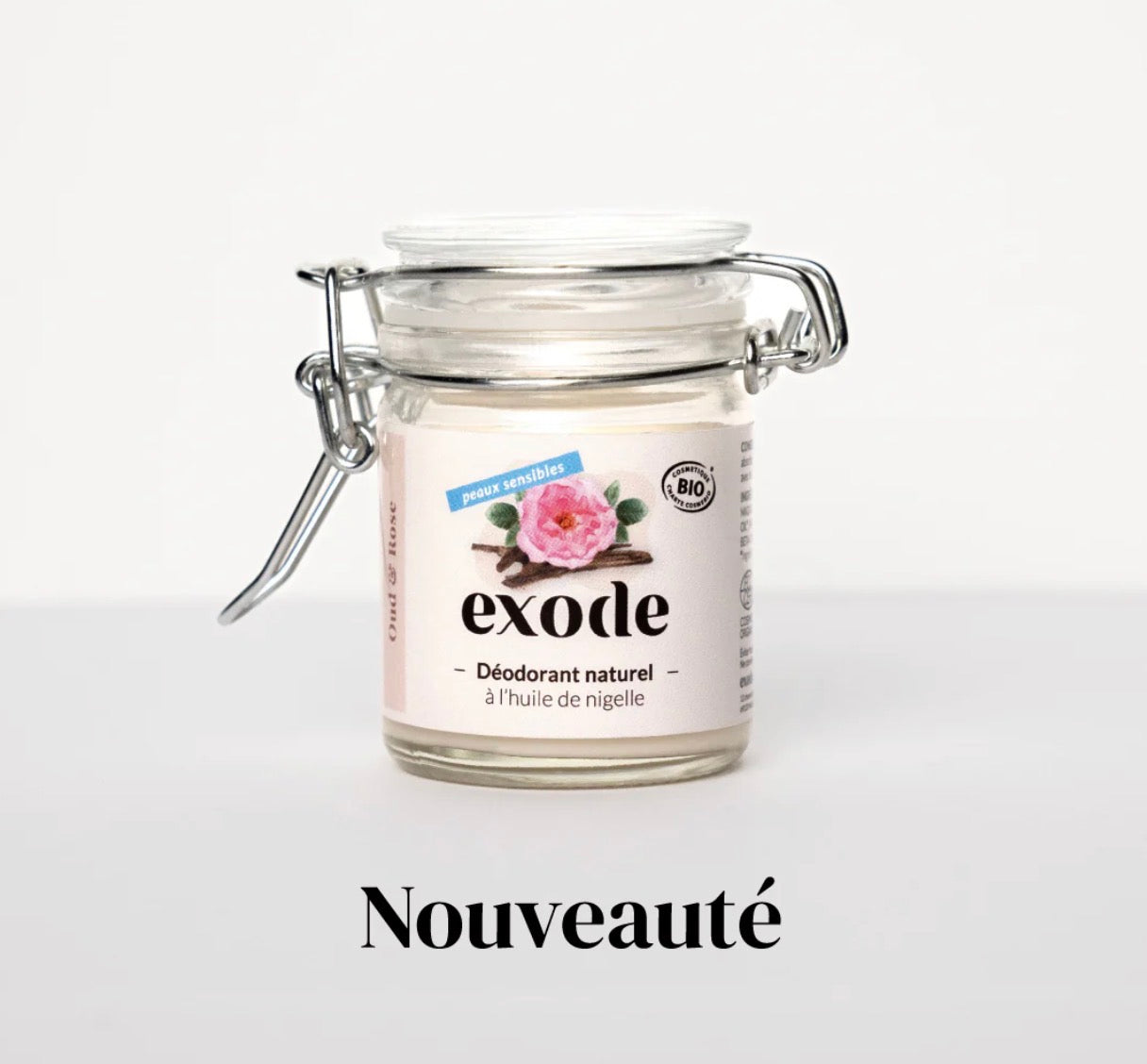 Déodorant Naturel Peaux Sensibles Oud & Rose - Exode (nouveauté)