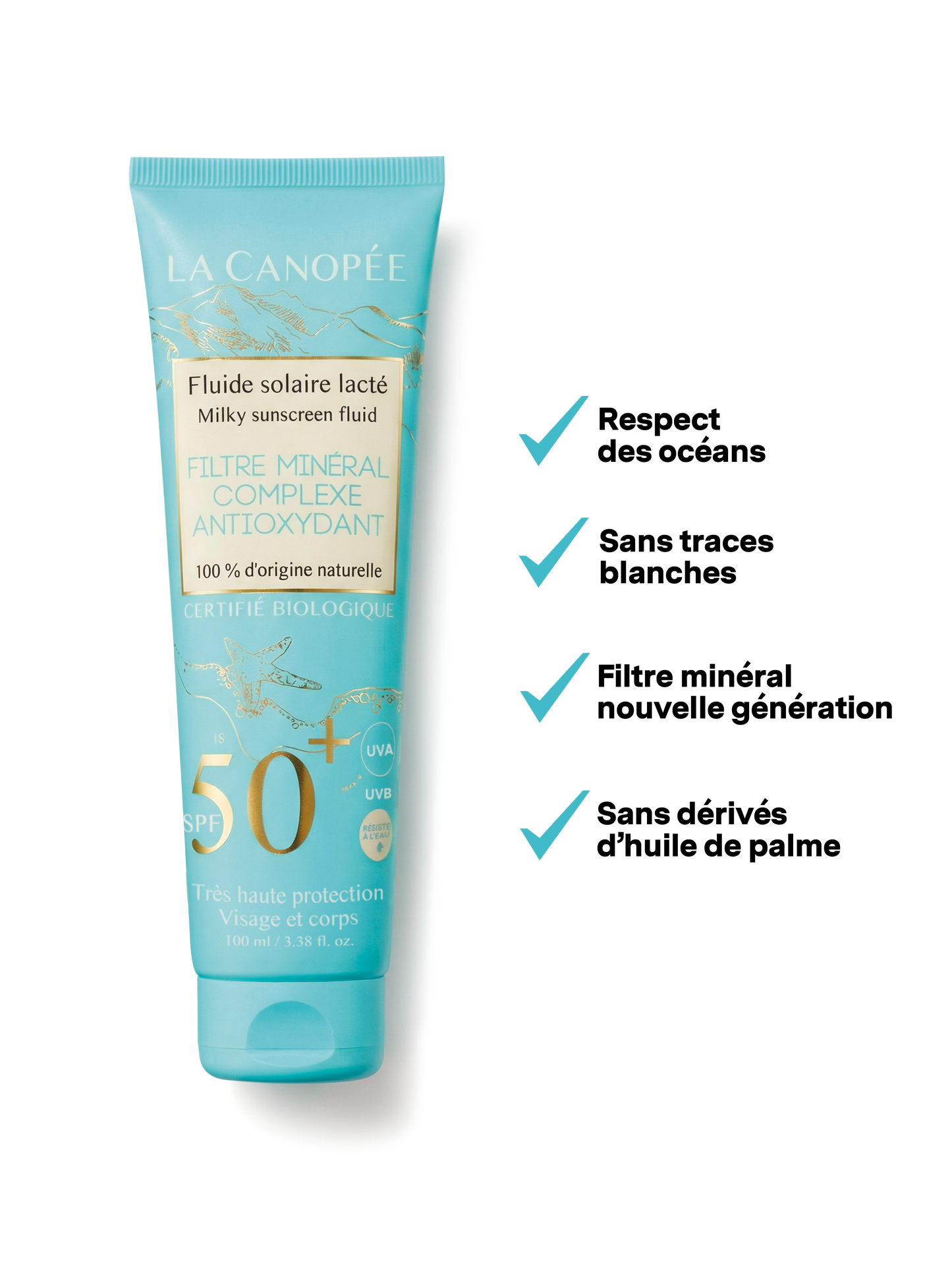 Fluide Solaire Lacté SPF50+ – La Canopée (NOUVEAUTÉ)
