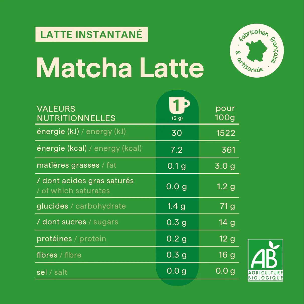 Matcha Latte - Numorning (en précommande)