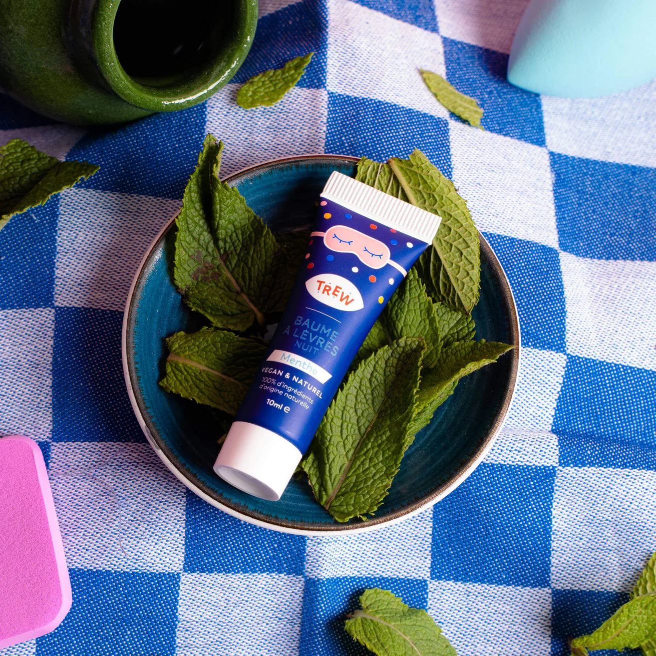 Masque de nuit réparateur pour lèvres à la menthe - Trew Cosmetic